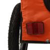 Pet Bike Trailer Orange and Black Oxford Fabric and Iron