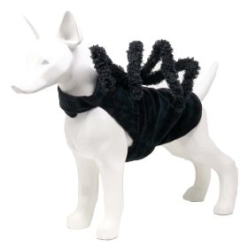 Pet Life 'Creepy Webs' Holiday Spider Pet Dog Costume (Color: black)